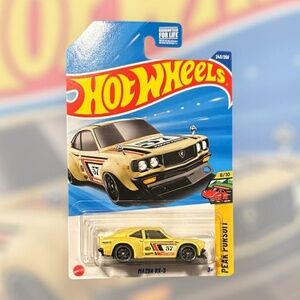 Mattel Hot Wheels Yellow Mazda RX-3 Die-Cast Car